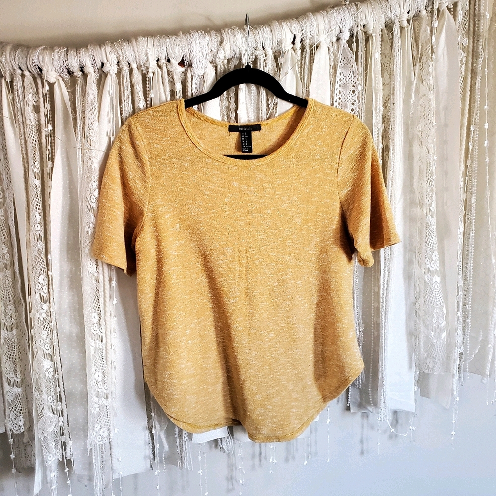 Yellow Short Sleeve Top